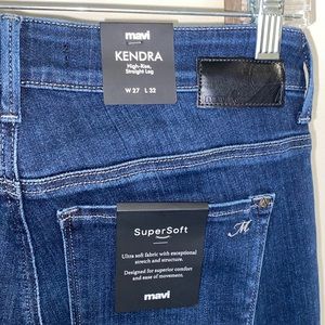 Mavi Kendra Straight Leg Black Denim